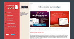 Desktop Screenshot of calendrier2013.net