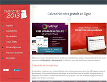 Tablet Screenshot of calendrier2013.net